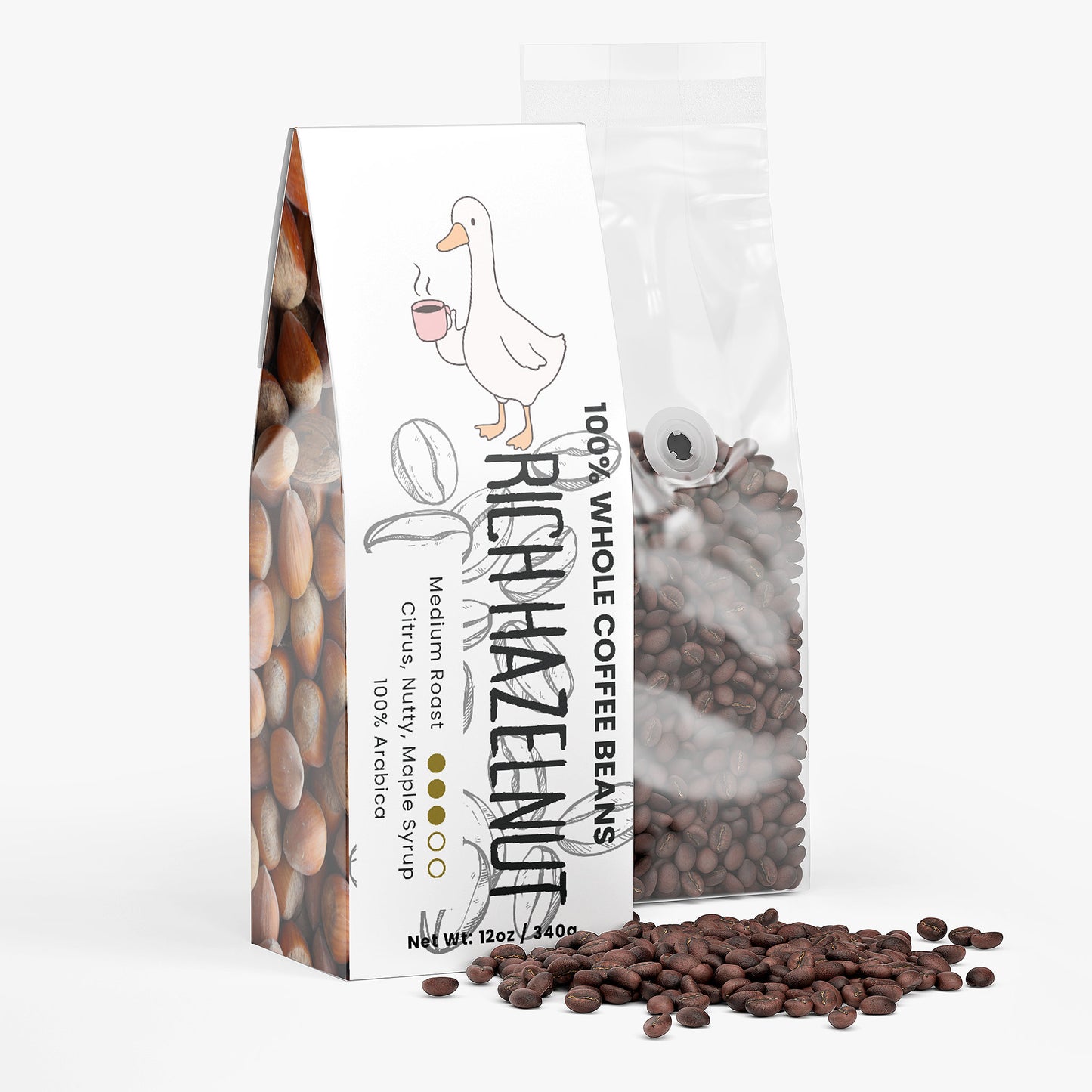 Rich Hazelnut Coffee (Medium Roast)